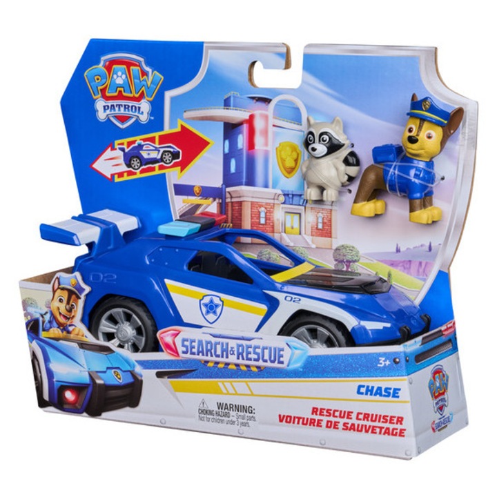 Interaktív játék, Spin Master, Chase tematikus jármű, 3 év, műanyag