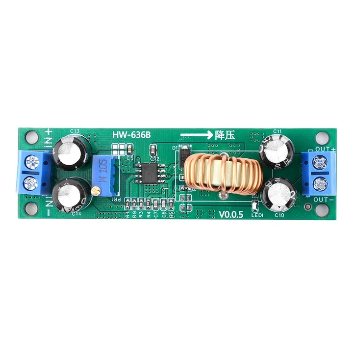 DC-DC 6.5V-60V la 1.25V-30V 10A Modul Convertor Buck Reglabil Step-Down, Regulator de Tensiune, Redresare Sincrona