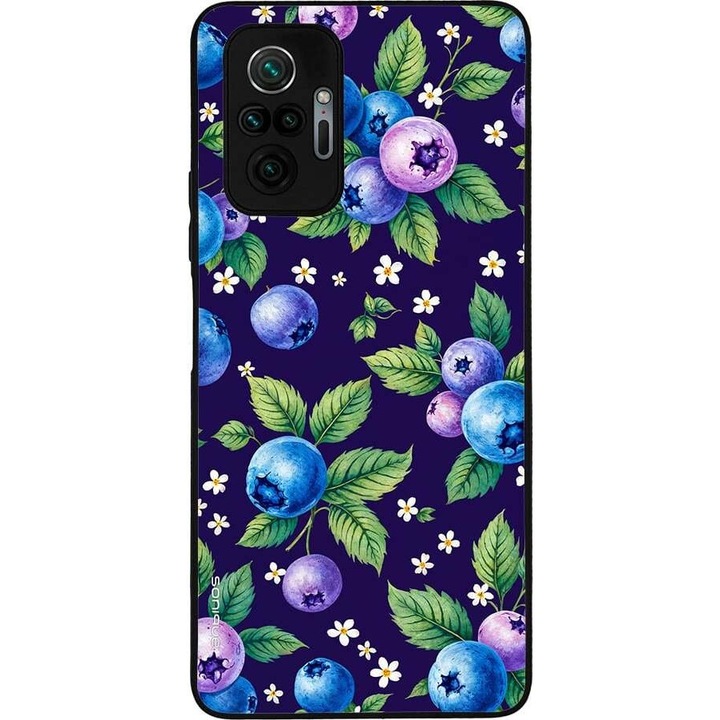 Husa telefon Sonique Fruit Series, pentru Xiaomi Redmi Note 10 Pro, imprimeu fructe, silicon, multicolor