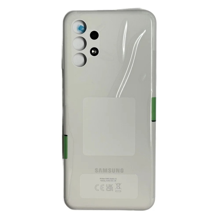 Capac spate Samsung A13 4G, alb, cu adezivi