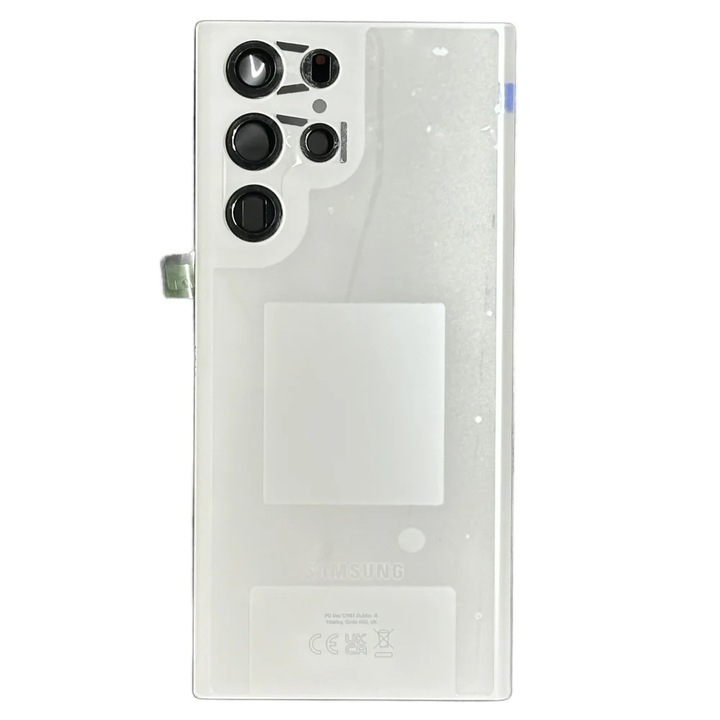 Capac spate Samsung S22 Ultra, alb, set cu adezivi