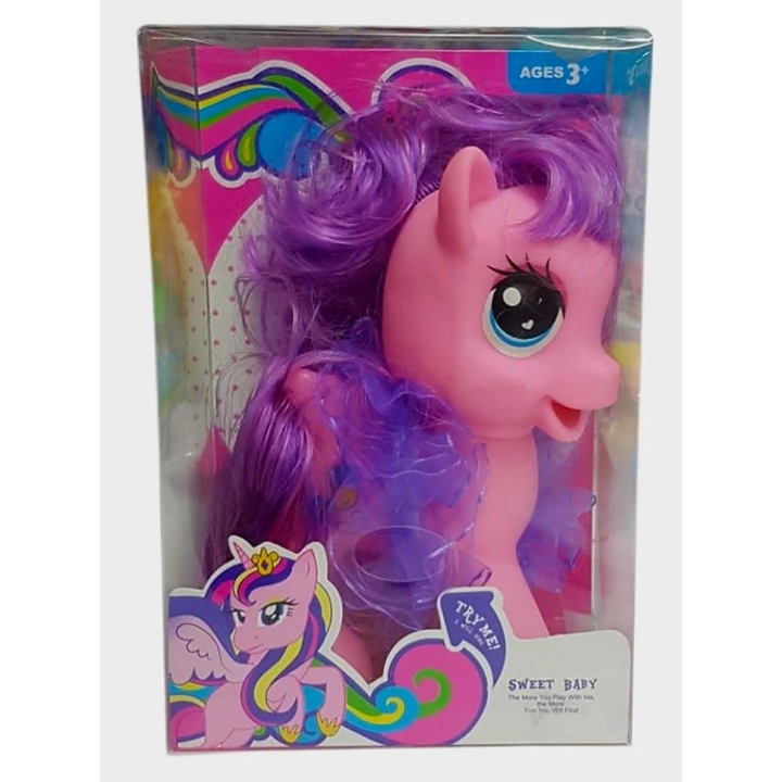 Ponei plastic cu baterii, sunete distractive