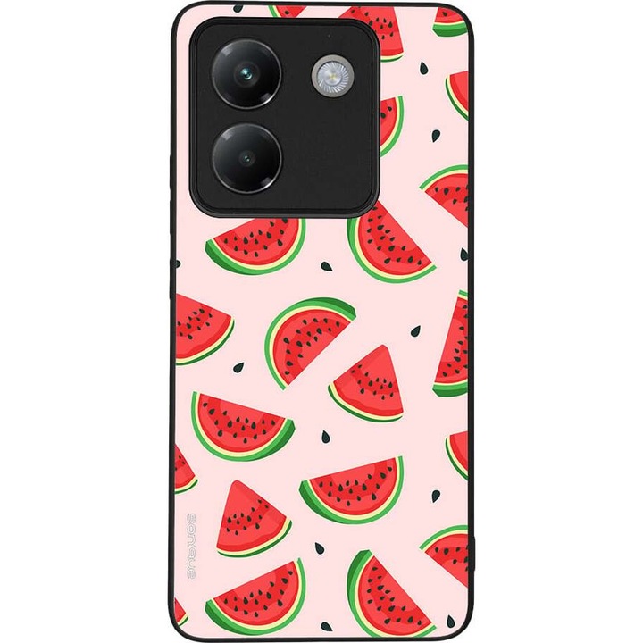 Husa telefon Sonique Fruit Series pentru Xiaomi Poco M7 Pro 5G, imprimeu fructe, silicon, multicolor