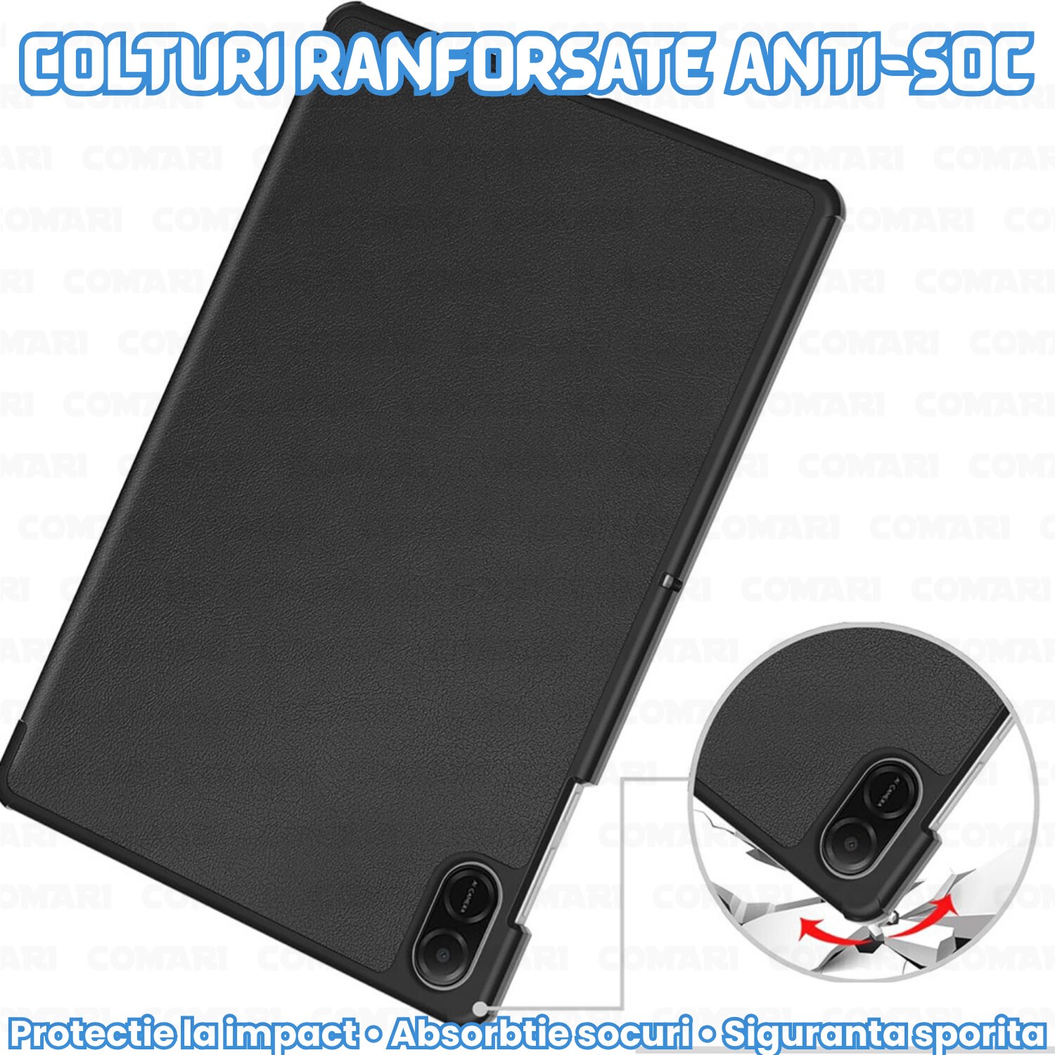 Husa pentru Honor Pad X8a Comari® EliteCover, protectie completa, functie stand multipla, design elegant tip carte, Starry Night