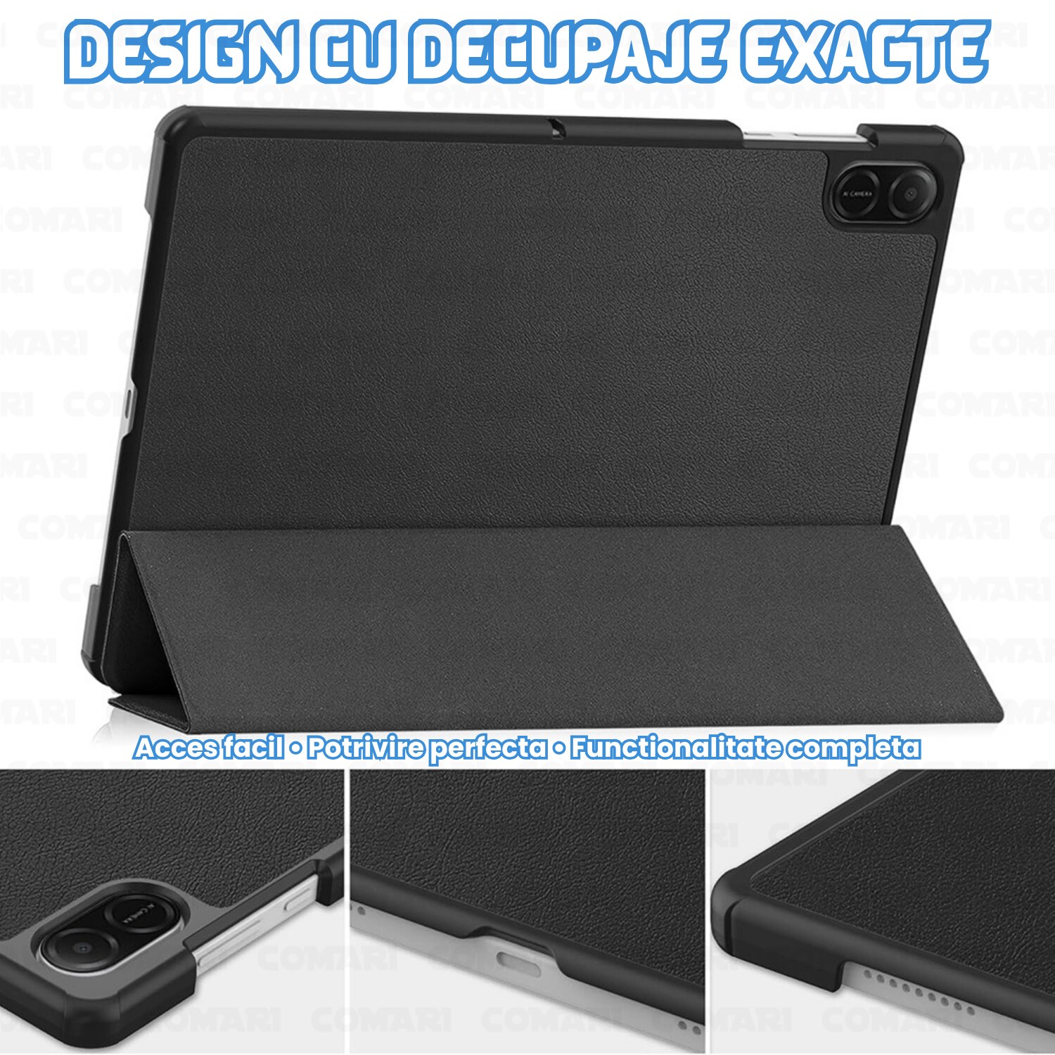 Husa pentru Honor Pad X8a Comari® EliteCover, protectie completa, functie stand multipla, design elegant tip carte, Starry Night