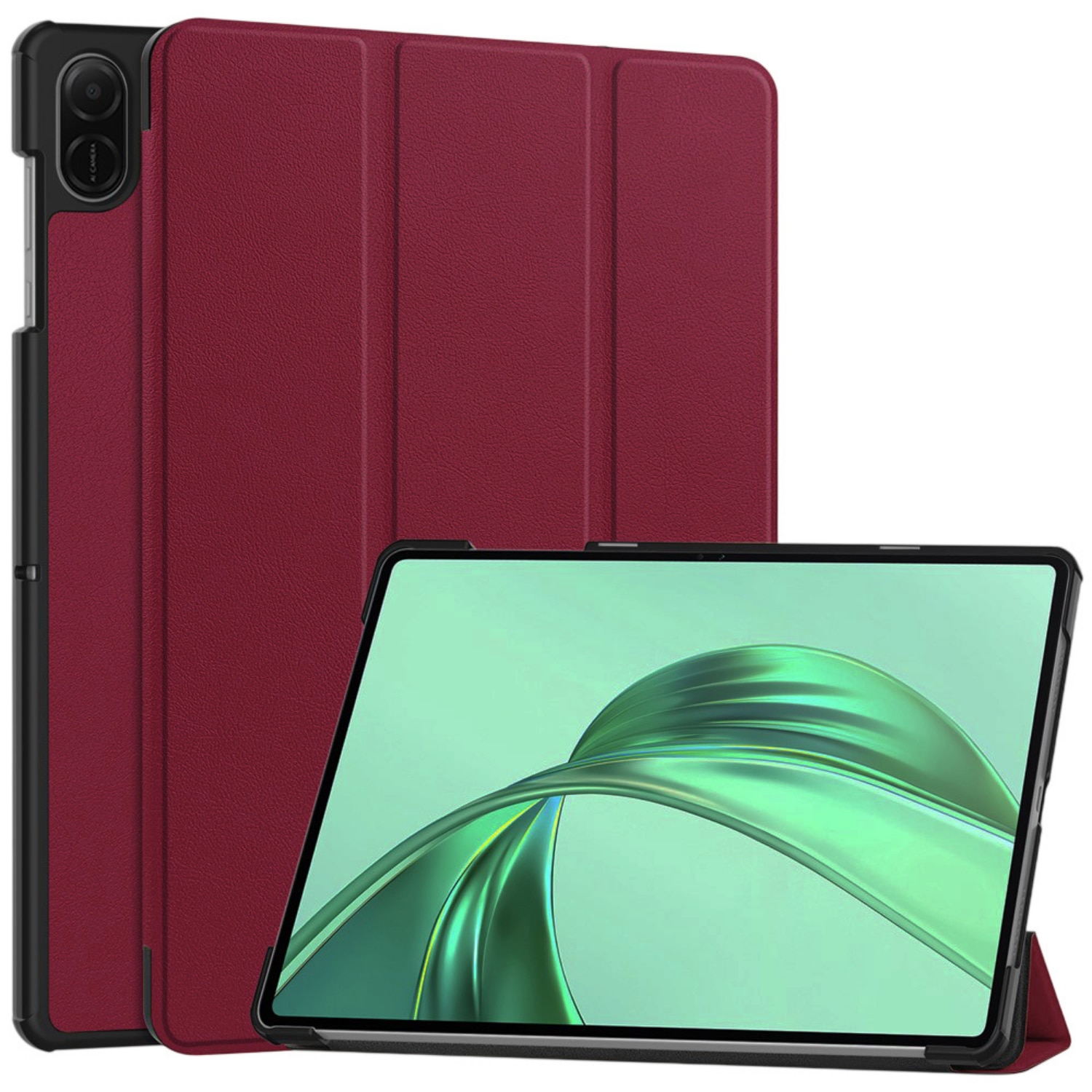Husa pentru Honor Pad X8a Comari® EliteCover, protectie completa, functie stand multipla, design elegant tip carte, Rosu