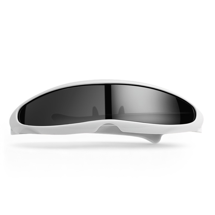 Ochelari de soare Cyclops ingusti, ochelari de vedere cu laser, UV400, lentile oglindite cu personalitate, ochelari de costum