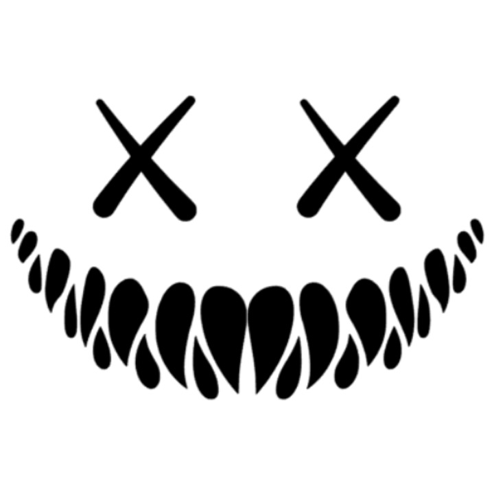 Sticker SMILEY FACE Alb – 30x20cm, Waterproof, Autoadeziv, Rezistent la Zgarieturi, pentru Laptop, Telefon, Valiza, masina, Design Modern