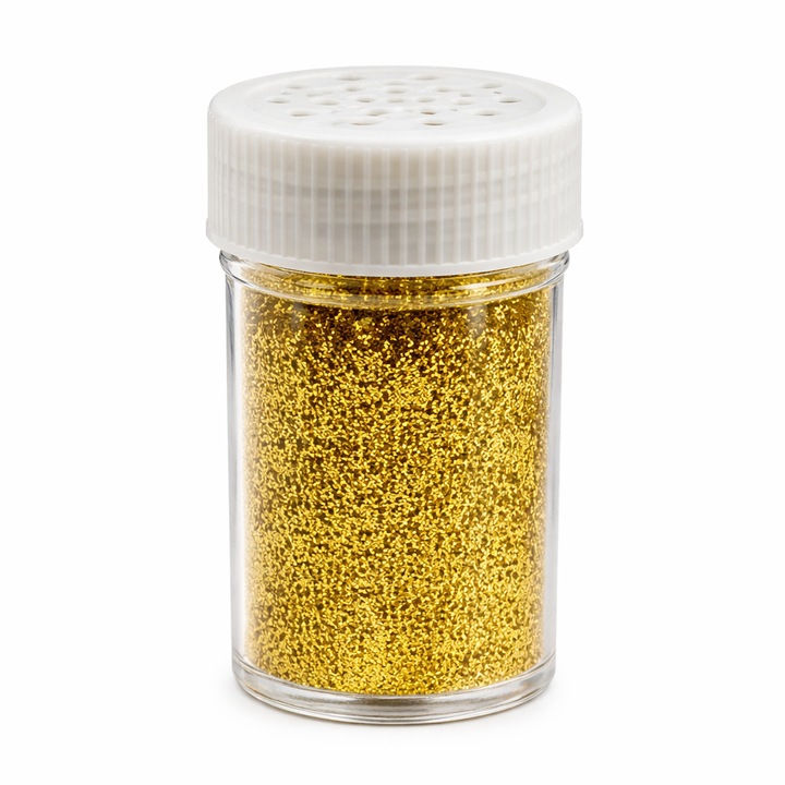 Sclipici glitter premium auriu metalizat fin 7-9g pentru decoratiuni DIY unghii rasina vopsele tencuieli arta slime hobby craft