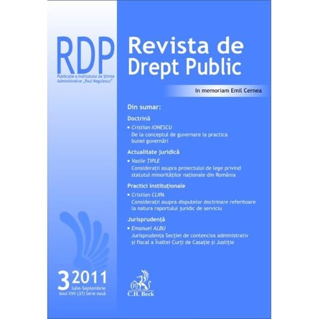 Revista De Drept Public 3 2011 Iulie Septembrie Emag Ro