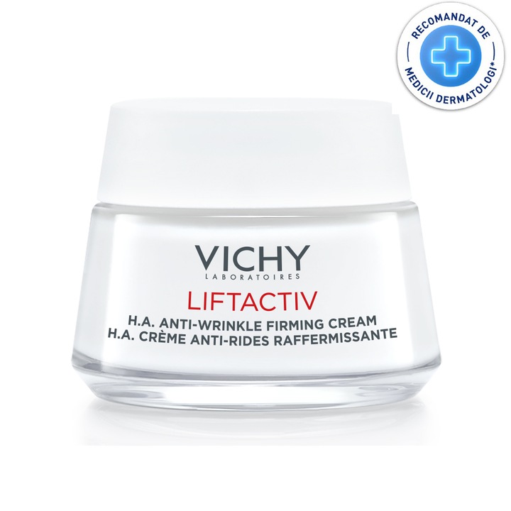 Crema de fata antirid si fermitate Vichy Liftactiv Supreme pentru ten normal/mixt, 50 ml