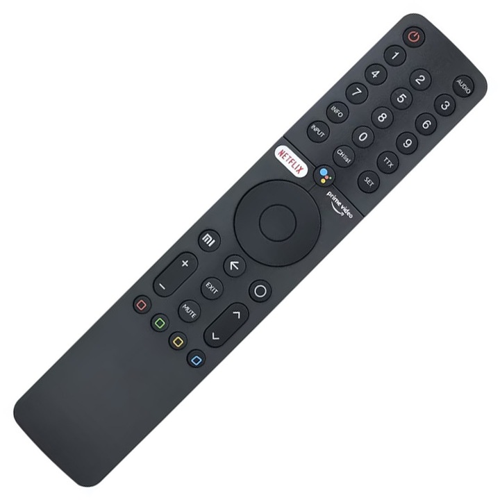 Telecomandă KNTECH pentru TV Xiaomi, funcție vocală, Bluetooth, Negru