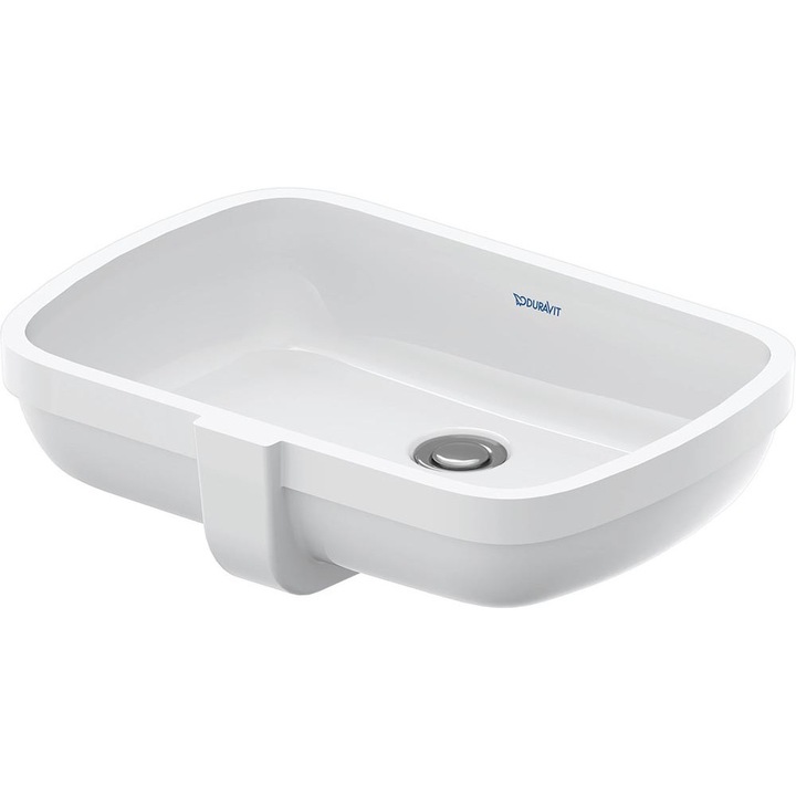 Lavoar Duravit Qatego, sub blat, 48 x 37 cm, alb, 0398480028