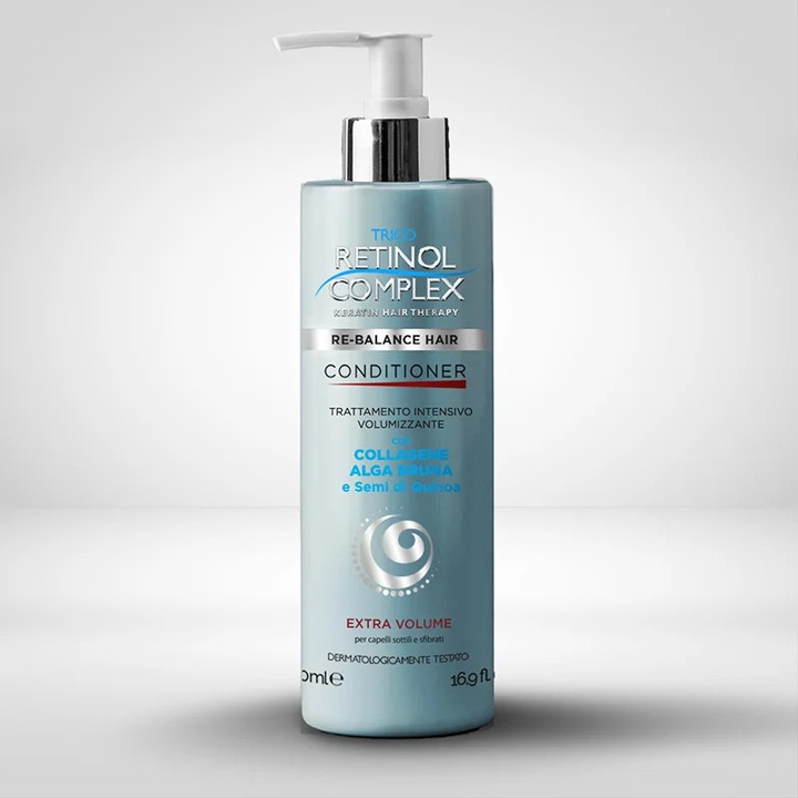 Volumennövelő balzsam kollagénnel, barna algával és quinoa maggal - 500 ml - Retinol Complex