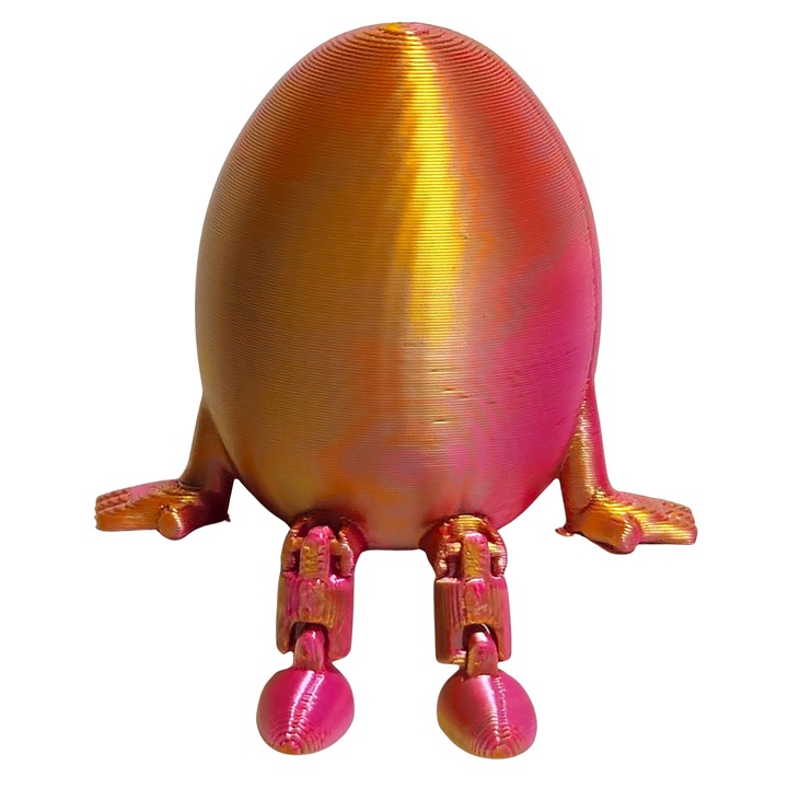 Ou Flexi cu Picioruse – Print 3D, Rainbow