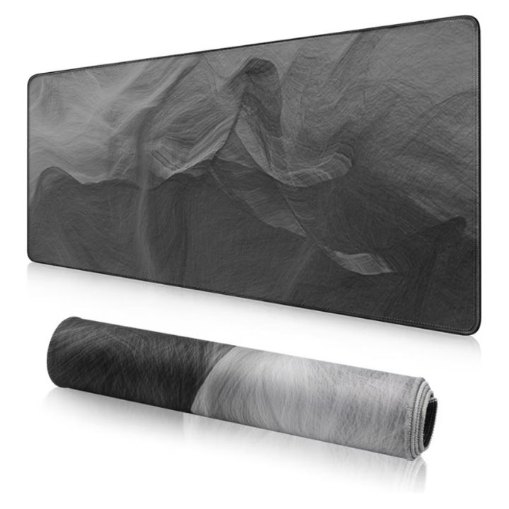 Mousepad gaming mare, 900x400x3mm, suprafata neteda, baza antiderapanta, Pentru Gaming, Birou, Office, Antiderapant, Waterproof，Viteza de Alunecare Marita