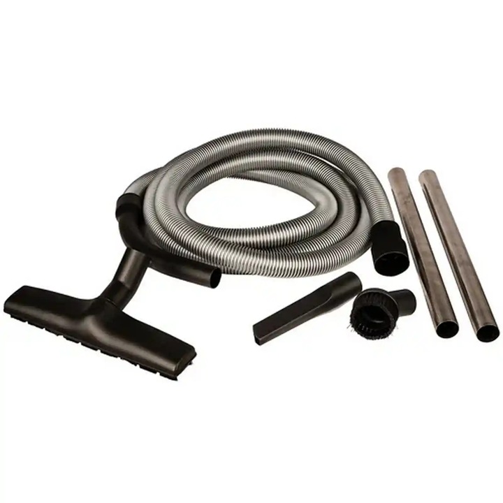 Kit curățare pentru aspiratoare, Mirka, furtun 4m, 2 tevi inox, duză podea, teava curbata cu perie