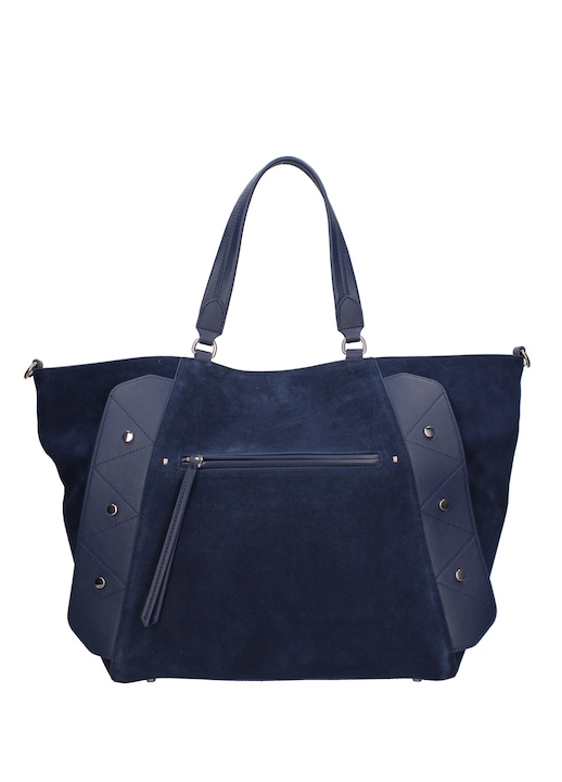 Chiara Ferretti, Geanta de piele intoarsa cu bareta Valeria Elite, Bleumarin