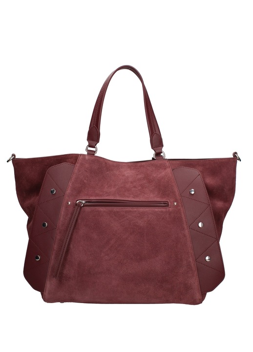 Chiara Ferretti, Geanta de piele intoarsa cu bareta Valeria Elite, Visiniu