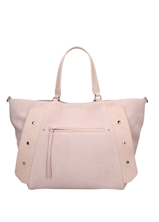 Chiara Ferretti, Geanta de piele intoarsa cu bareta Valeria Elite, Roz pal