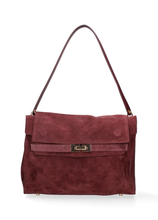 Chiara Ferretti, Geanta de piele intoarsa Oriana Lux, Visiniu