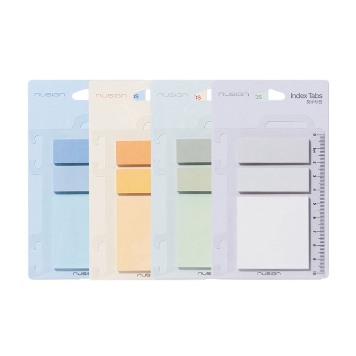 Set notițe adezive Deli, 30 file 52x52mm + 60 file index 17x52mm, pastel