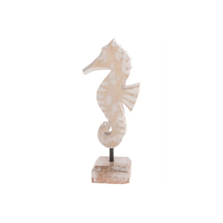 Decoratiune calut de mare din lemn de mango