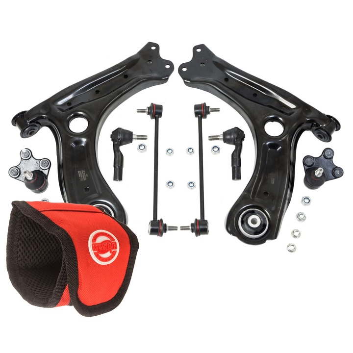 Master-Sport első felfüggesztés készlet, 6 alkatrész, kompatibilis Audi A1, 2010-2018