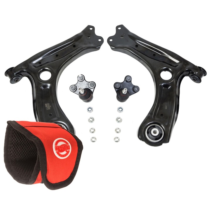 Master-Sport első felfüggesztés készlet, 4 lengőkar, 1 csukló, többszínű, Audi A1, Seat Ibiza, Skoda Fabia, VW Polo modellekhez