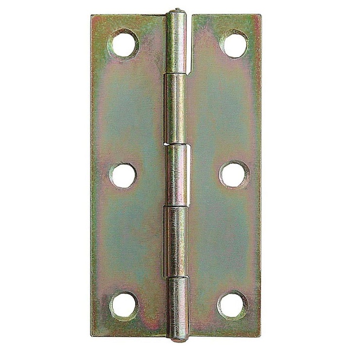 Плоска панта, стомана, 34 x 64 мм, 2 броя, сива