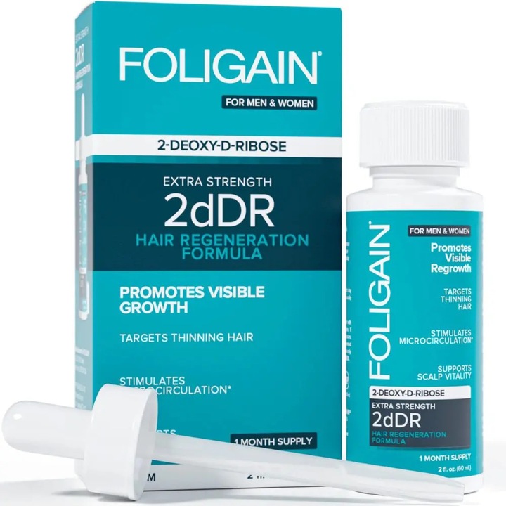 Ser pentru regenerarea părului Foligain, 1.5% 2-deoxy-D-Riboza, 30ml, unisex