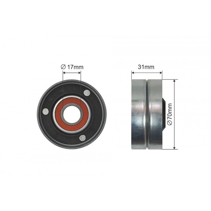 Rola Intinzator, Curea Transmisie Audi A8 D3 Vw Phaeton, Touareg 3.7/4.2 10.02-03.16 500067