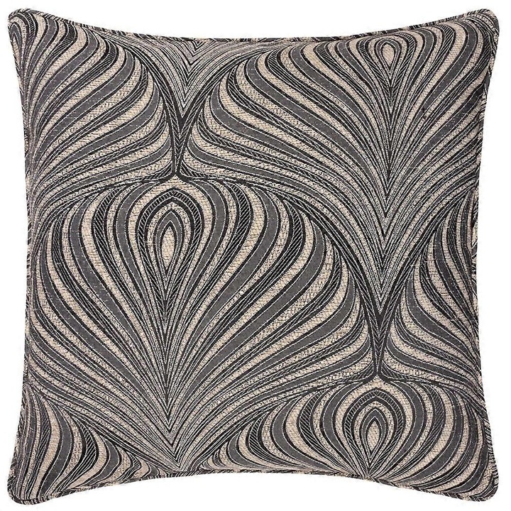 Fata de perna, poliester, 55x55cm, negru, reversibila