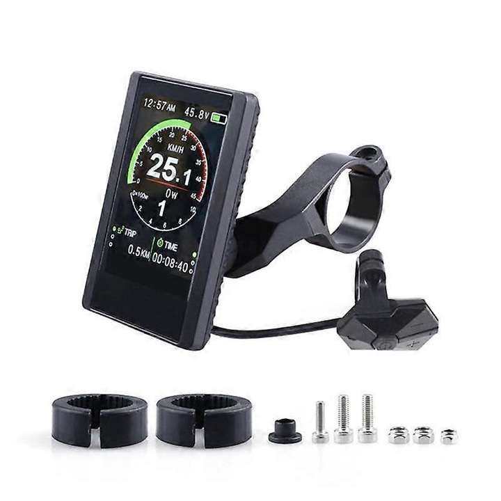 P850c kerékpár komputer, LCD kijelző, vízálló, fekete