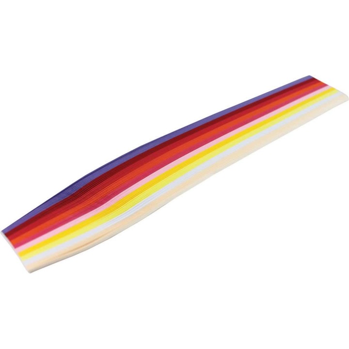 Set hârtie QUILLING - 30 cm x 3 mm - 300 buc - Culori de vară