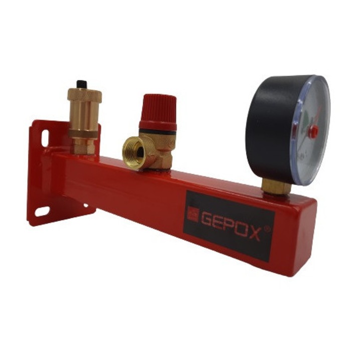 Grup de siguranta GEPOX din Otel pentru incalzire (C.O.), 3 Bar