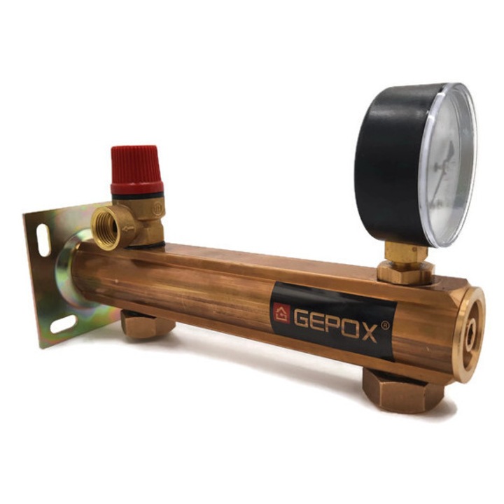 Grup de siguranta GEPOX din Alama pentru boiler / ACM, 6 Bar