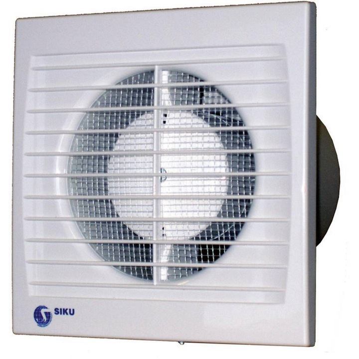 Ventilator de perete și plafon Siku, 95 m/h, 14 W, alb, 10 cm