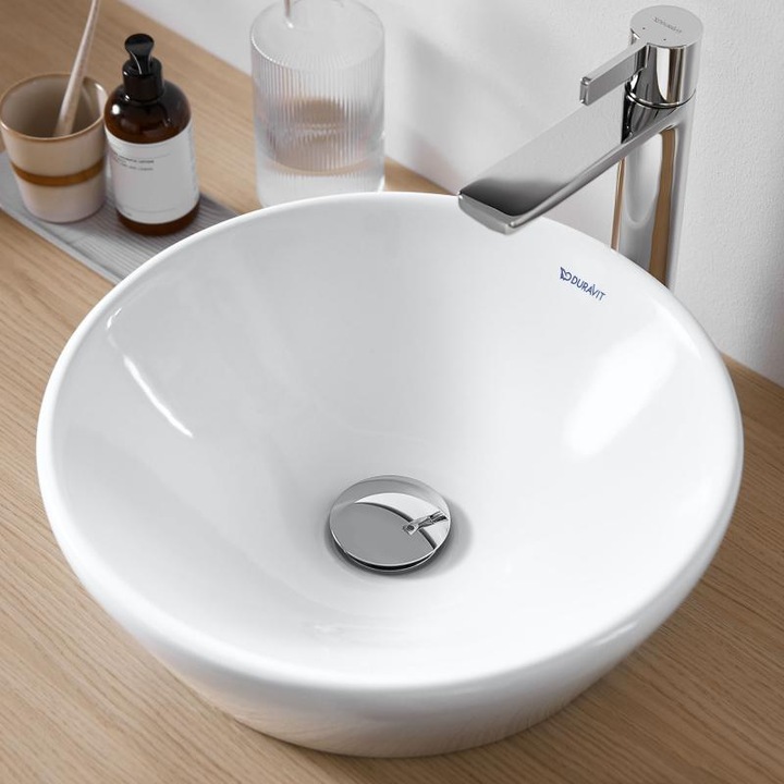 Lavoar Duravit D-Neo 2371400070, 400 mm, montare pe blat, ceramica sanitara, alb