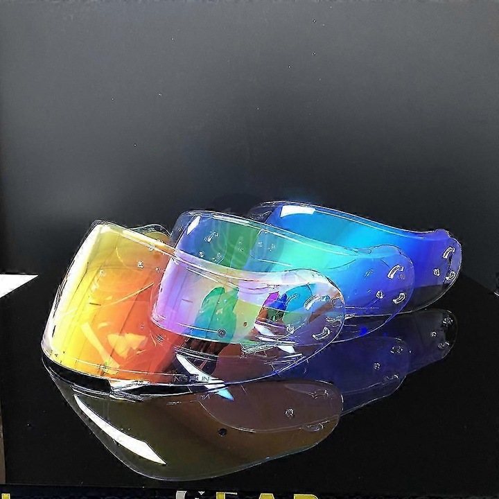 Vizor motocicleta Shoei Neotec II, clar, verde revo, protectie UV, set nou