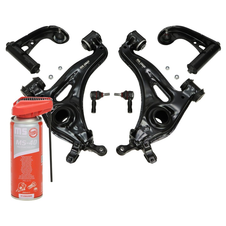 Master-Sport felfüggesztés lengőkar készlet, 5 részes, első tengelyhez, fekete