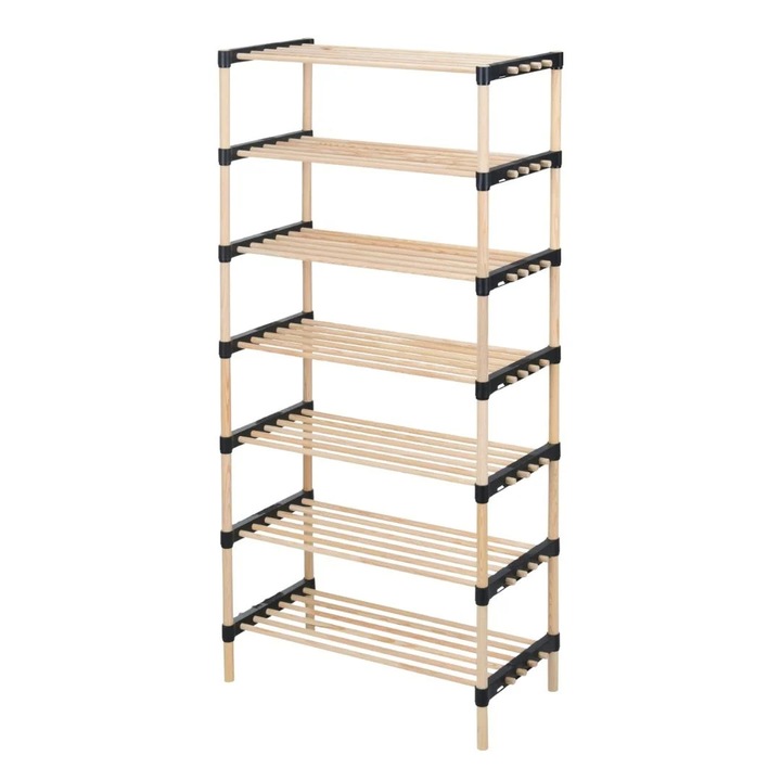 Etajera de depozitare cu 7 niveluri STORAGE SOLUTIONS – 56x28x110 cm, design practic si versatil
