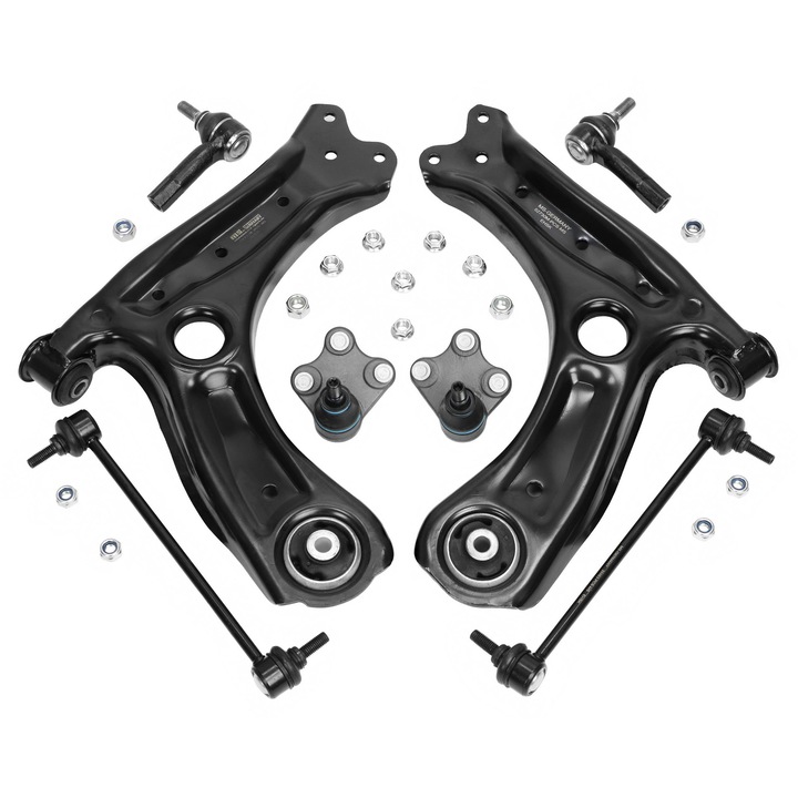 Master-Sport komplett első felfüggesztés lengőkar készlet SEAT Ibiza IV, Toledo IV, SKODA Fabia, Rapid, VW, fekete