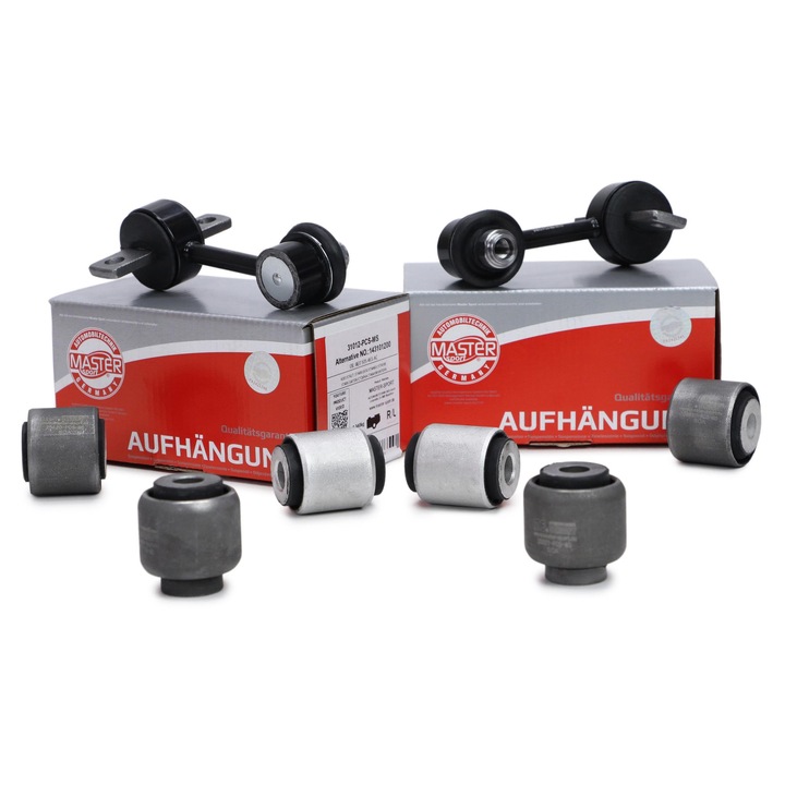 Master-Sport lengőkar javító készlet, Audi A4 B6 (8E2), 4 darab, szürke