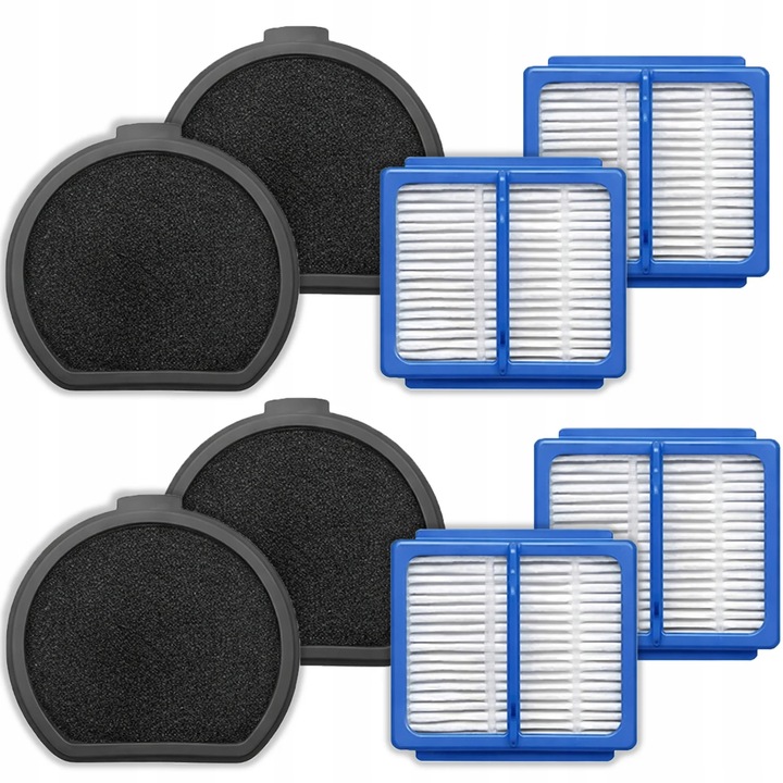 Set 8 Filtre NewEvo® Pentru Aspirator Electrolux Pure Q9 PQ91 PQ92, AEG QX9-1, Compatibile, Filtrare Eficienta, 4 Filtre Praf, 4 Filtre Motor