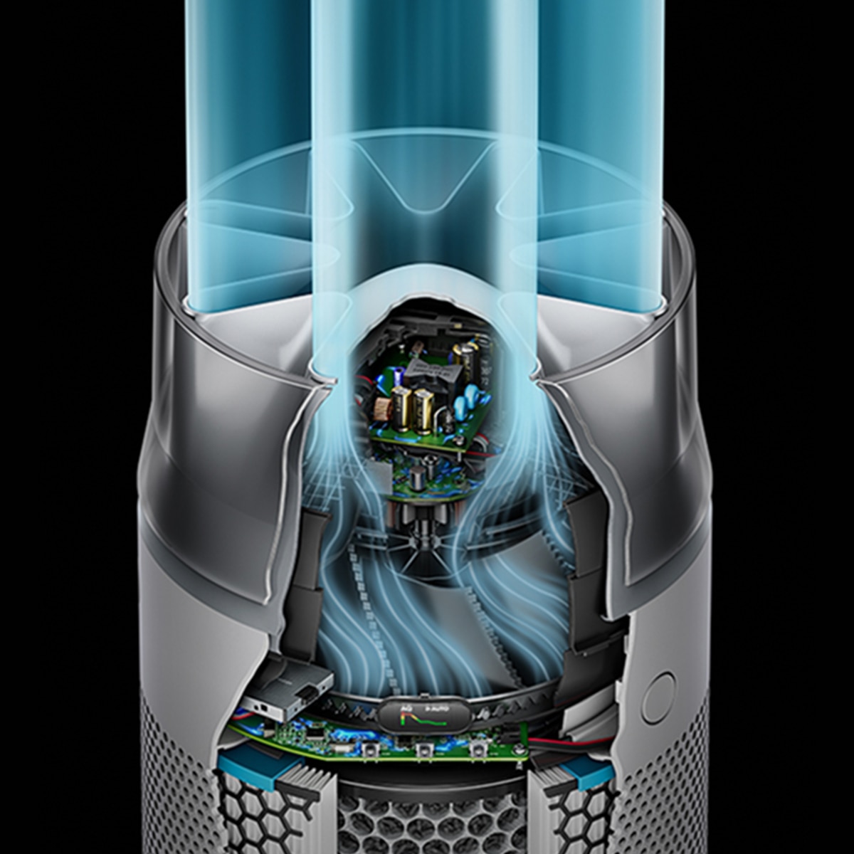 Purificator de aer compact Dyson HushJet™ HJ10 pentru camere de