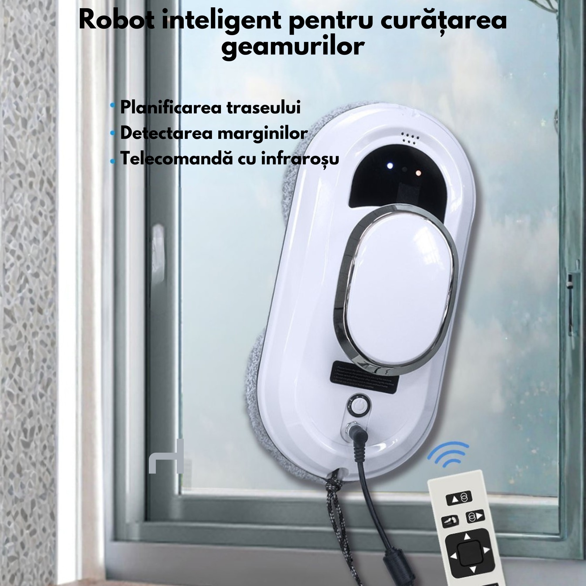 Robot Geamuri Inteligent VarioShop – Curatare Automata si Telecomanda