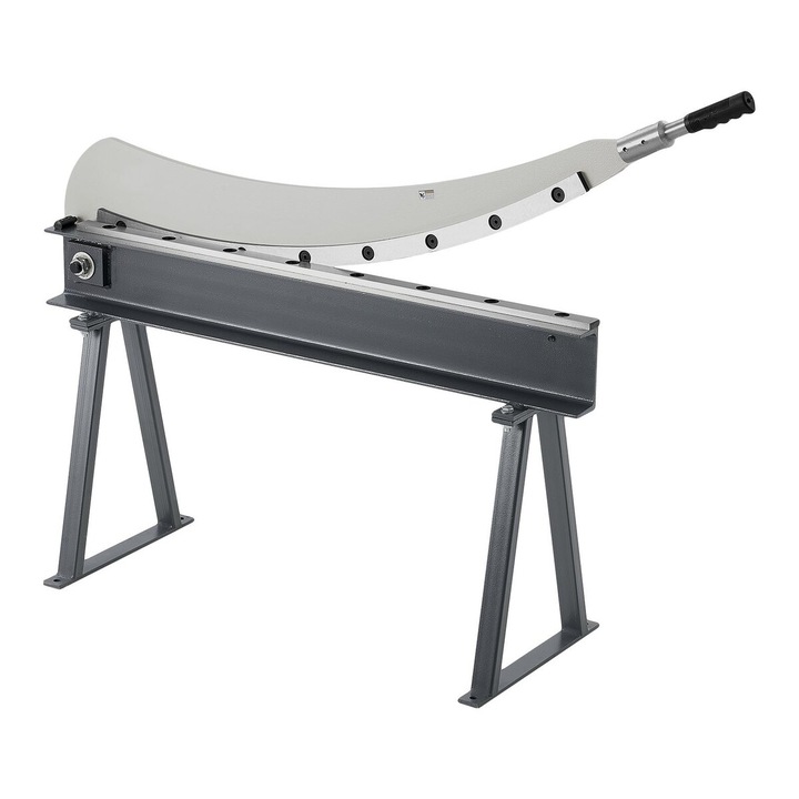 Cutter manual pentru foi metalice VEVOR, 1340x400x1230 mm, argintiu/negru
