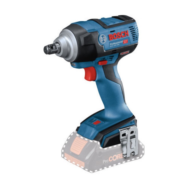 BOSCH Akkus ütvecsavarozó GDS 18V-300 1/2" kartondobozban (akku és töltő nélkül)
