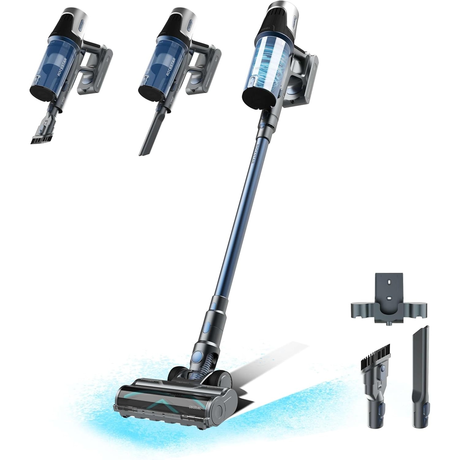 Aspirator vertical Cecotec Conga Rockstar RS50 X-Treme, 400W, 120 AW, 33, 6 V, Acumulator 2200 mAh, Autonomie 60min